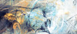 Leinwandbild Motiv Abstract blue, yellow soft color background. Painting texture. Modern artistic pattern. Fractal artwork for creative graphic design