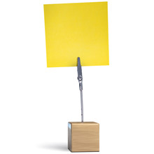 Yellow Post It Note On Cube Base