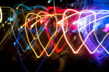 Wall Mural - abstract background of colorful lights