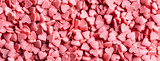 Fototapeta  - Valentine's day background, pink hearts texture, banner
