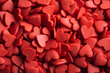 Red candy hearts, valentine day background