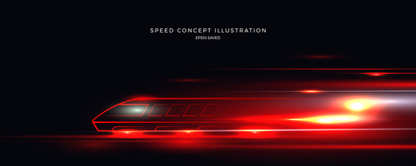 Wall Mural - speed concept illustration, fast background