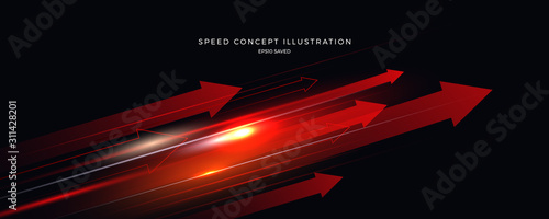 Fotomural speed concept illustration, fast background