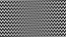Abstract Zig Zag Vector Background. Black And White Optical Illusion Texture. Geometric Backdrop.