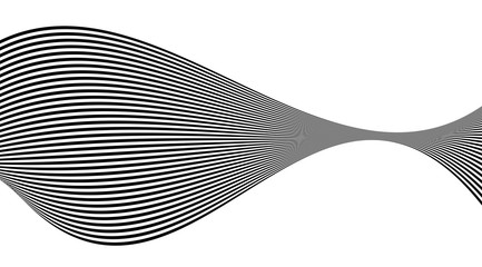 Poster - Optical illusion art abstract vector stripped background.