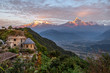 Sunrise on the Himalayas Pokhara Nepal