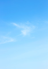 Wall Mural - beauty white cloud and clear blue sky in sunny day texture background