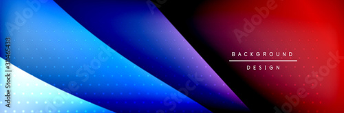 Flowing waves with 3d shadow effects and fluid gradients. Dynamic trendy abst...