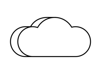 Sticker - cloud computing server technology icon