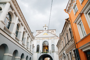 Sticker - Gate of Dawn at old town in Vilnius, Lithuania