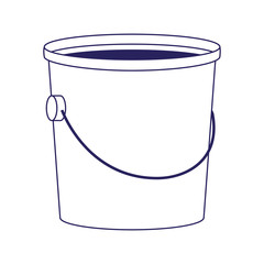 Sticker - bucket of paint icon, flat design