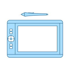 Canvas Print - Graphic Tablet Icon