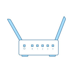 Wall Mural - Wi-Fi Router Icon