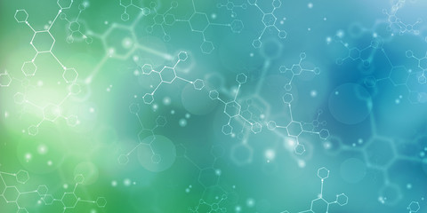 2D illustration medical structure background