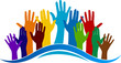 colorful hands logo