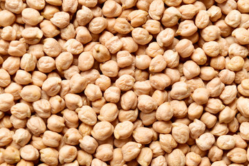 Wall Mural - chickpea texture background, top view