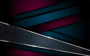Wall Mural - dark green and magenta background with silver lines. luxurious background design