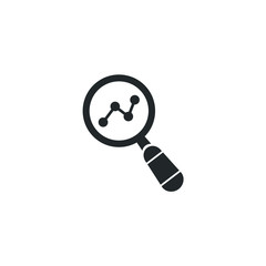 Poster - Magnifying glass or search icon template color editable. Magnifying glass symbol vector sign isolated on white background illustration for graphic and web design.