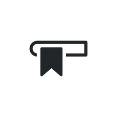 Fototapete - Bookmark icon template color editable. Bookmark symbol vector sign isolated on white background illustration for graphic and web design.