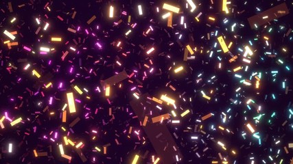 Wall Mural - colorful confetti party explosion video background