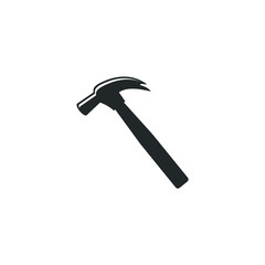 Poster - hummer icon template color editable. hammer symbol vector sign isolated on white background illustration for graphic and web design.