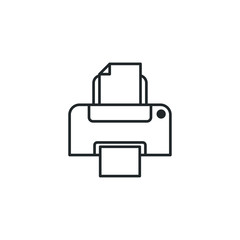 Poster - Printer icon template color editable. Printer symbol vector sign isolated on white background illustration for graphic and web design.