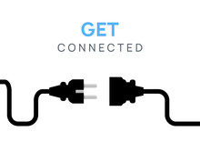 Electric Plug Connect Concept Socket. Get Connected Or Disconnect Vector Power Plug Cable Illustration