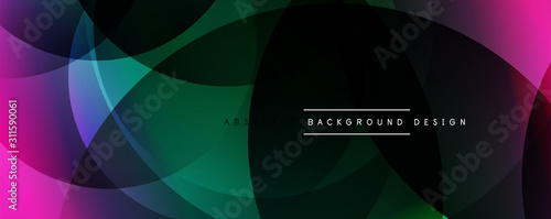 Dynamic trendy simple fluid color gradient abstract background with line effe...