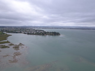 Waiheke Island, Auckland / New Zealand - December 24, 2019: The paradise island Waiheke with its stunning beaches, coastlines, hill terrains and vineyards