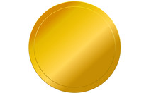 Simple Gold Coin Money Goldmünze