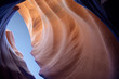 Antelope slot canyon looking into the skies