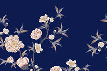 Flower, Bird And Plant Design, The Artistic Expression Of Oriental Culture	