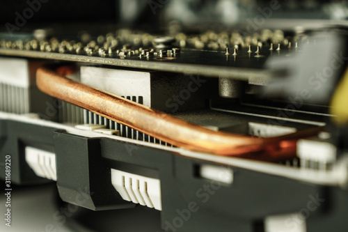 Fotomural parts and components of a desktop pc