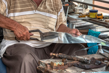 A workshop made of handmade tools