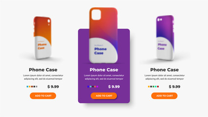 Wall Mural - design of product cards for an online store selling accessories for tephon.
