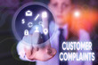 © Zofia - Conceptual hand writing showing Customer Complaints. Concept meaning expression of dissatisfaction on a consumer s is behalf