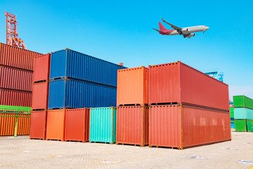 Container terminal yard.