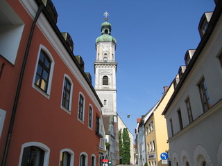 Kirchturm in Bayern in Freising