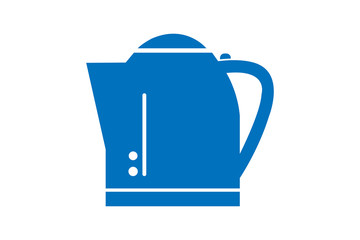 Electric kettle icon vector illustration on white background