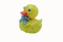 Rubber Duck On White Background