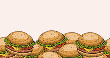 Burger Seamless Banner