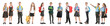 © Pixel-Shot - Collage with cute little pupils in different school uniforms on white background
