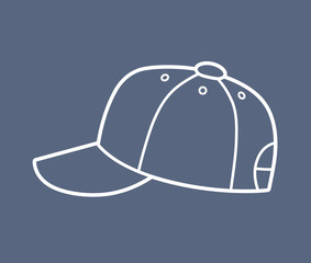 Baseball cap line icon