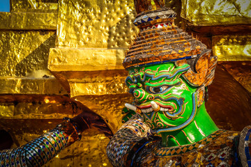 A beautiful view of Grand Palace in Bangkok, Thailand.