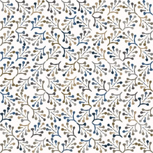 Doodle Leaf Mosaic Effect Vector Texture. Masculine Geometric Seamless Melange Pattern. Hand Drawn Variegated Irregular Fern Background. Textured Classic Blue Brown Hipster Allover Print Swatch.