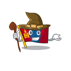 Sticker - Happy Witch flag mongolia Scroll cartoon character design