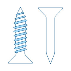 Sticker - Icon Of Screw And Nail