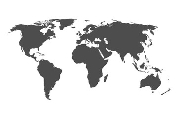 world map vector isolated one white background. flat vector design template element