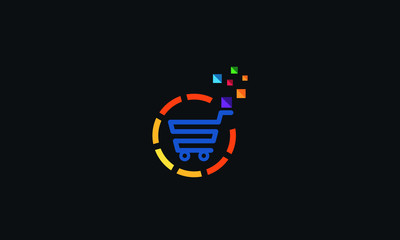 Sticker - Creative Shopping cart design