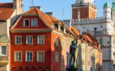 Wall Mural - Poznan in Poland, Old town square